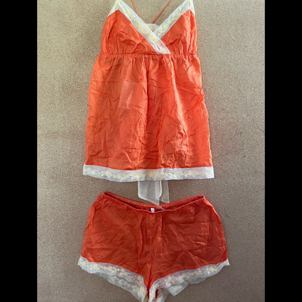 Anthropologie vintage pijama set